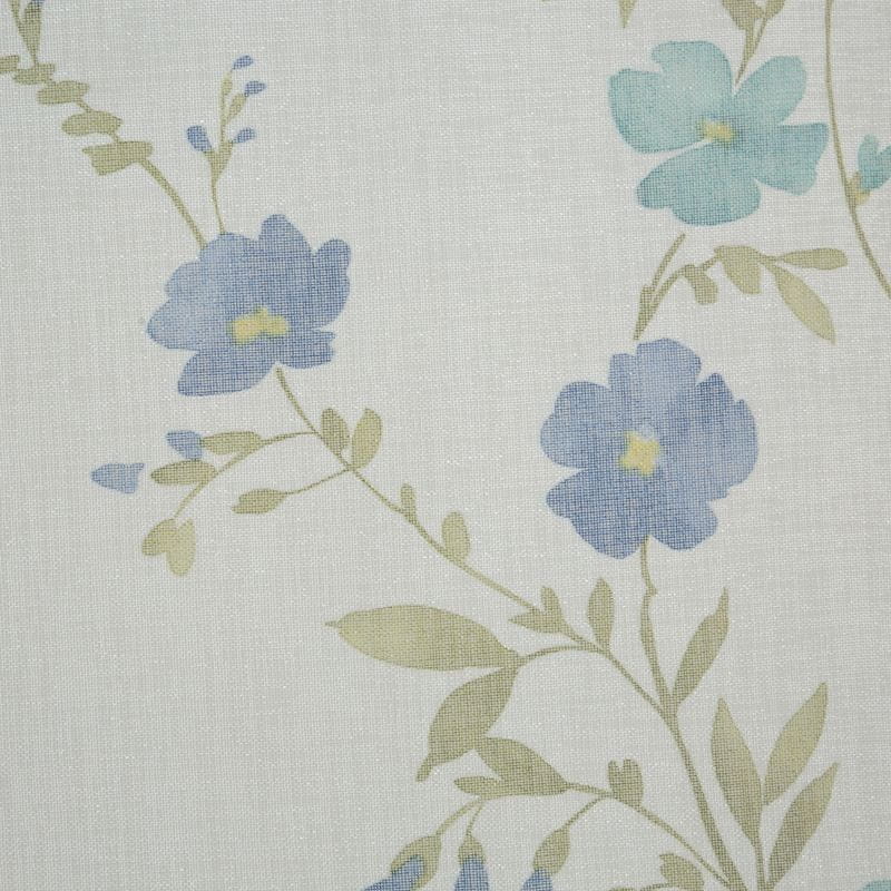 ZASŁONA PRZELOTKI W KWIATY WIOSNA 140X250 CM BIAŁA