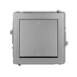 Mechanizm łącznika dwubiegunowego Karlik DECO srebrny metalik 7DWP-9