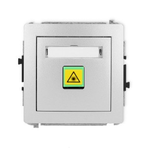 Mechanizm gniazda światłowodowego/optycznego pojedynczego Karlik DECO srebrny metalik 7DGOP-1