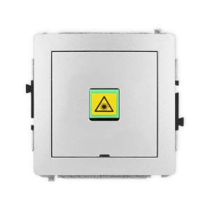 Mechanizm gniazda światłowodowego/optycznego pojedynczego, bez pola opisowego Karlik DECO srebrny metalik 7DGOPBO-1