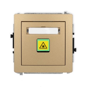Mechanizm gniazda światłowodowego/optycznego pojedynczego Karlik DECO złoty metalik 8DGOP-1