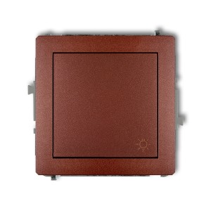 Mechanizm łącznika zwierny światło Karlik DECO brązowy metalik 9DWP-5
