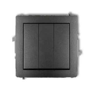 Mechanizm łącznika potrójnego Karlik DECO grafitowy 11DWP-7