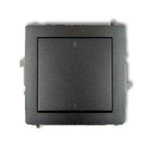 Mechanizm łącznika dwubiegunowego Karlik DECO grafitowy 11DWP-9