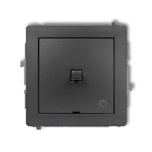 Mechanizm łącznika zwierny światło w stylu amerykańskim Karlik DECO grafitowy 11DWPUS-5