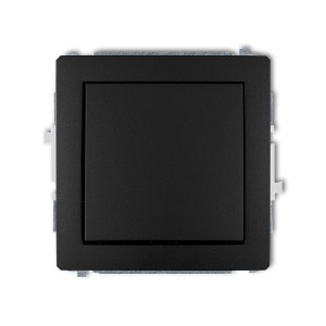 Mechanizm łącznika jednobiegunowego Karlik DECO czarny mat 12DWP-1