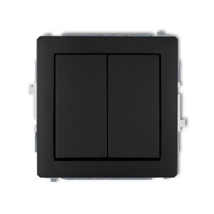 Mechanizm łącznika świecznikowego Karlik DECO czarny mat 12DWP-2