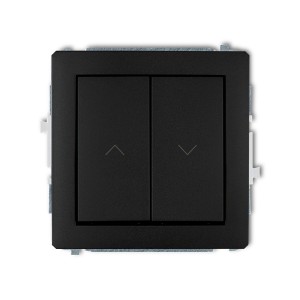 Mechanizm łącznika żaluzjowego z podtrzymaniem Karlik DECO czarny mat 12DWP-88