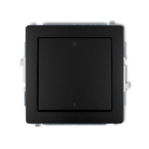 Mechanizm łącznika dwubiegunowego Karlik DECO czarny mat 12DWP-9