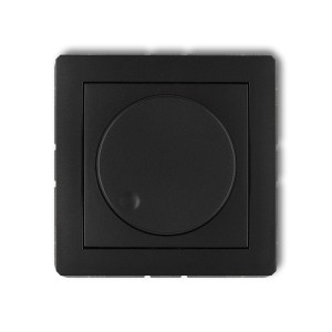 Mechanizm elektronicznego regulatora oświetlenia przyciskowo-obrotowego Karlik DECO czarny mat 12DRO-1