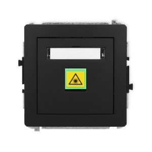 Mechanizm gniazda światłowodowego/optycznego pojedynczego Karlik DECO czarny mat 12DGOP-1
