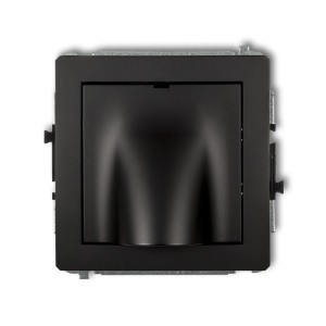 Mechanizm wypustu kablowego Karlik DECO czarny mat 12DWPK