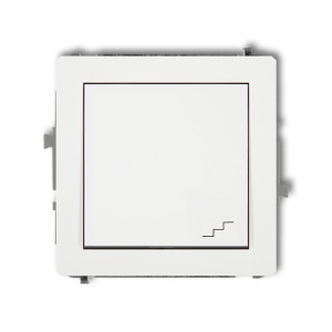 Mechanizm łącznika schodowego Karlik DECO biały mat 25DWP-3