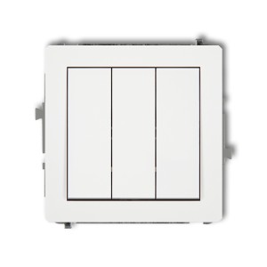 Mechanizm łącznika potrójnego Karlik DECO biały mat 25DWP-7