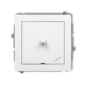 Mechanizm łącznika schodowego w stylu amerykańskim Karlik DECO biały mat 25DWPUS-3