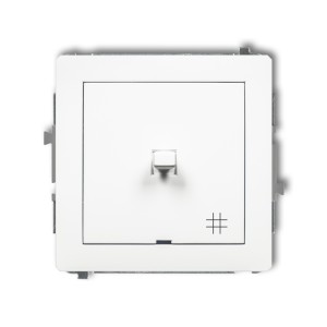 Mechanizm łącznika krzyżowego w stylu amerykańskim Karlik DECO biały mat 25DWPUS-6