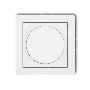 Mechanizm elektronicznego regulatora oświetlenia przyciskowo-obrotowego Karlik DECO biały mat 25DRO-1