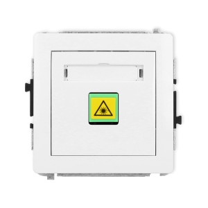 Mechanizm gniazda światłowodowego/optycznego pojedynczego Karlik DECO biały mat 25DGOP-1