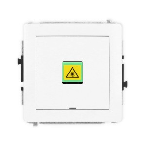 Mechanizm gniazda światłowodowego/optycznego pojedynczego, bez pola opisowego Karlik DECO biały mat 25DGOPBO-1