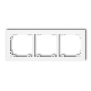 Ramka uniwersalna potrójna z tworzywa Karlik DECO biały mat 25DR-3