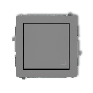 Mechanizm łącznika zwierny dzwonek Karlik DECO szary mat 27DWP-4