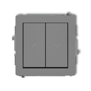 Mechanizm łącznika zwierny żaluzjowego Karlik DECO szary mat 27DWP-8