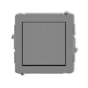 Mechanizm łącznika dwubiegunowego Karlik DECO szary mat 27DWP-9