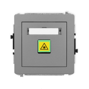 Mechanizm gniazda światłowodowego/optycznego pojedynczego Karlik DECO szary mat 27DGOP-1