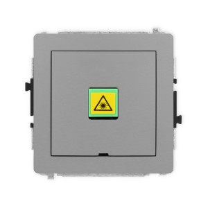 Mechanizm gniazda światłowodowego/optycznego pojedynczego, bez pola opisowego Karlik DECO szary mat 27DGOPBO-1