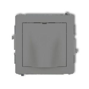 Mechanizm wypustu kablowego Karlik DECO szary mat 27DWPK