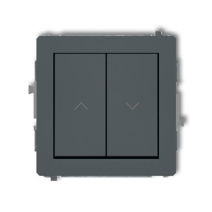 Mechanizm łącznika żaluzjowego z podtrzymaniem Karlik DECO grafitowy mat 28DWP-88