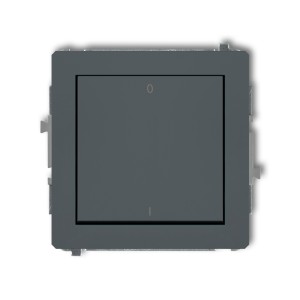 Mechanizm łącznika dwubiegunowego Karlik DECO grafitowy mat 28DWP-9