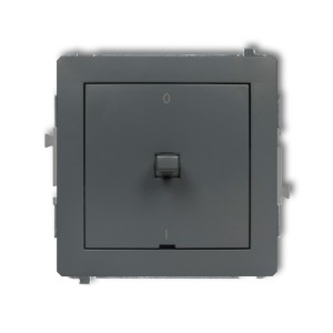 Mechanizm łącznika dwubiegunowego w stylu amerykańskim Karlik DECO grafitowy mat 28DWPUS-9