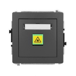 Mechanizm gniazda światłowodowego/optycznego pojedynczego Karlik DECO grafitowy mat 28DGOP-1