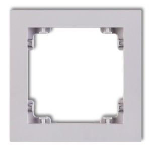 Ramka uniwersalna pojedyncza z tworzywa DECO Pastel Matt Karlik DECO liliowy 41DR-1