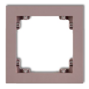Ramka uniwersalna pojedyncza z tworzywa DECO Pastel Matt Karlik DECO lawendowy 42DR-1