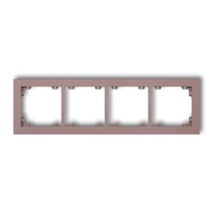 Ramka uniwersalna podczwórna z tworzywa DECO Pastel Matt Karlik DECO lawendowy 42DR-4