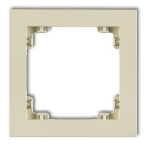 Ramka uniwersalna pojedyncza z tworzywa DECO Pastel Matt Karlik DECO orzech ziemny 44DR-1