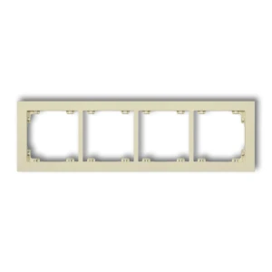 Ramka uniwersalna podczwórna z tworzywa DECO Pastel Matt Karlik DECO orzech ziemny 44DR-4