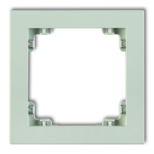 Ramka uniwersalna pojedyncza z tworzywa DECO Pastel Matt Karlik DECO miętowy 46DR-1