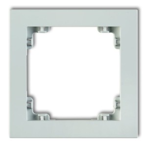 Ramka uniwersalna pojedyncza z tworzywa DECO Pastel Matt Karlik DECO lodowy błękit 47DR-1