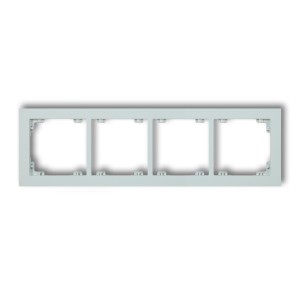 Ramka uniwersalna podczwórna z tworzywa DECO Pastel Matt Karlik DECO lodowy błękit 47DR-4