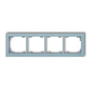 Ramka uniwersalna podczwórna z tworzywa DECO Pastel Matt Karlik DECO lazurowy 48DR-4