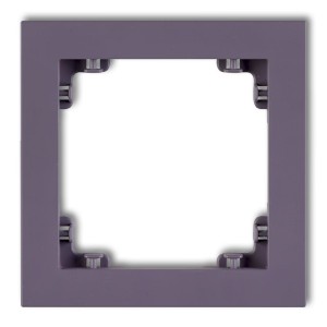 Ramka uniwersalna pojedyncza z tworzywa DECO Pastel Matt Karlik DECO wrzosowy 50DR-1
