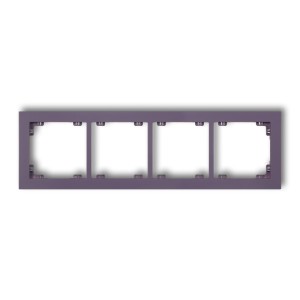 Ramka uniwersalna podczwórna z tworzywa DECO Pastel Matt Karlik DECO wrzosowy 50DR-4