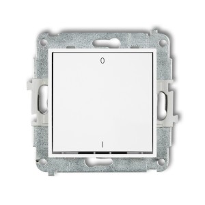 Mechanizm łącznika dwubiegunowego Karlik ICON biały IWP-9