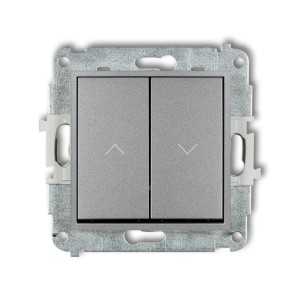 Mechanizm łącznika żaluzjowego z podtrzymaniem Karlik ICON srebrny metalik 7IWP-88
