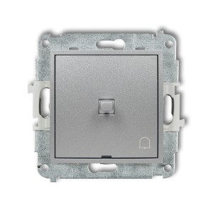 Mechanizm łącznika zwierny dzwonek w stylu amerykańskim Karlik ICON srebrny metalik 7IWPUS-4