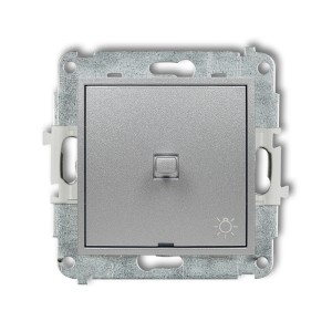 Mechanizm łącznika zwierny światło w stylu amerykańskim Karlik ICON srebrny metalik 7IWPUS-5
