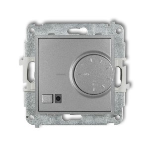 Mechanizm elektronicznego regulatora temperatury z czujnikiem powietrznym Karlik ICON srebrny metalik 7IRT-2